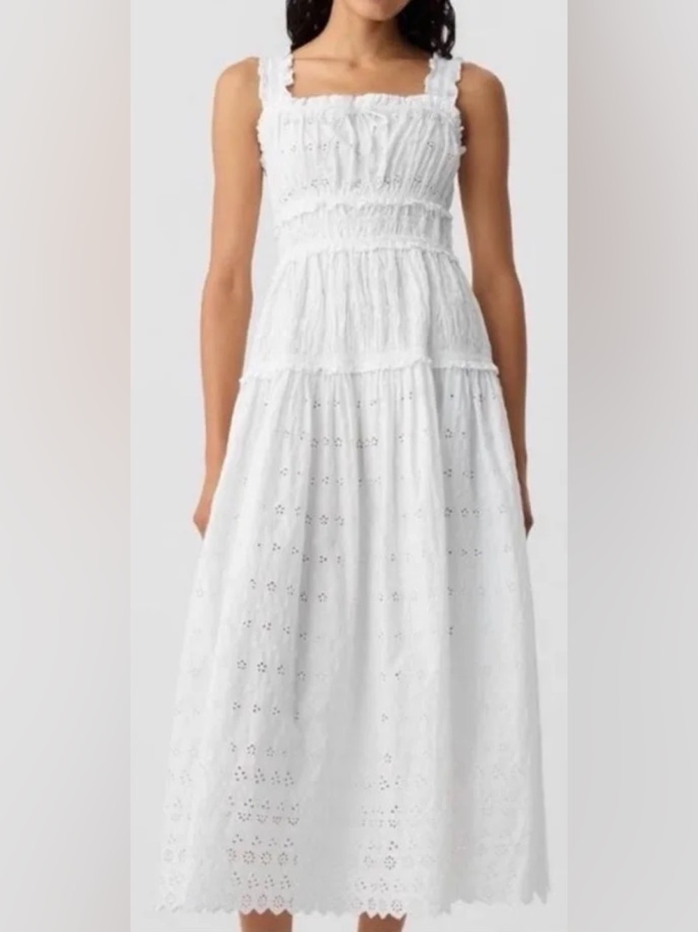 Gap x doen eyelet midi dress new with tags XXS